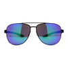 Mens Xloop 90s Classic Officer Cop Sport Rectangle Metal Sunglasses