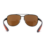 Mens Xloop 90s Classic Officer Cop Sport Rectangle Metal Sunglasses