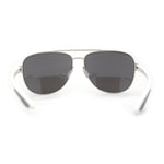 Mens Xloop 90s Classic Officer Cop Sport Rectangle Metal Sunglasses