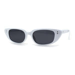 Narrow Gothic Cat Eye Retro Plastic Womens Sunglasses