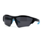 Mens Premium Polarized Lens Warp Around Aerodynamic Sport Sunglasses