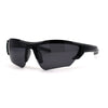 Mens Premium Polarized Lens Warp Around Aerodynamic Sport Sunglasses