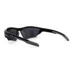 Mens Premium Polarized Lens Warp Around Aerodynamic Sport Sunglasses