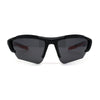 Mens Premium Polarized Lens Warp Around Aerodynamic Sport Sunglasses