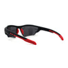 Mens Premium Polarized Lens Warp Around Aerodynamic Sport Sunglasses