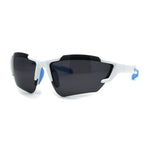 Mens Premium Polarized Lens Warp Around Aerodynamic Sport Sunglasses