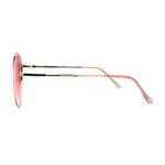 Womens Metal Rim Butterfly Half Rim Chic Sunglasses