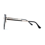 Womens Retro Unique Melting Heart Rimless Sunglasses