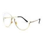 Womens Upside Down Half Rim Butterfly Metal Rim Fashion Eyeglasses