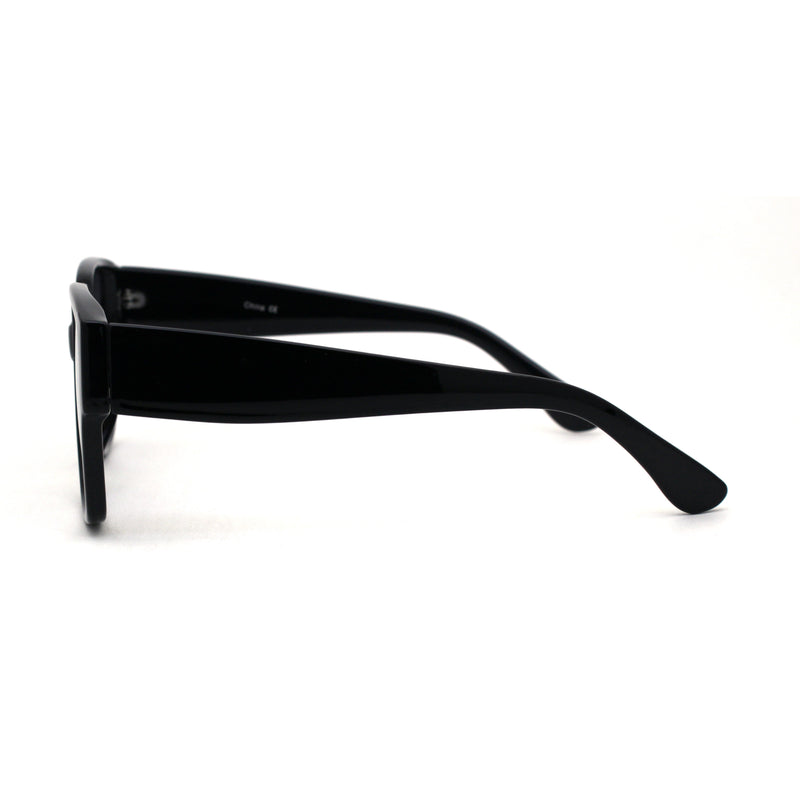 Womens Large Thick Plastic Horn Rim Retro Chic Sunglasses