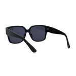 Womens Large Thick Plastic Horn Rim Retro Chic Sunglasses