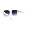 Womens Large Thick Plastic Horn Rim Retro Chic Sunglasses