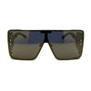 80s Retro Robotic Mirror Lens Oversize Shield Sunglasses