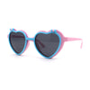 Girls Kids Size Pop Color Flip Up Heart Shape Plastic Sunglasses