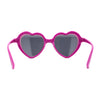 Girls Kids Size Pop Color Flip Up Heart Shape Plastic Sunglasses