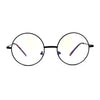 Classic Hippie Metal Rim Round Circle Lens Blue Light Flitering Computer Glasses