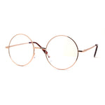 Classic Hippie Metal Rim Round Circle Lens Blue Light Flitering Computer Glasses