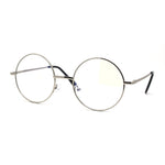 Classic Hippie Metal Rim Round Circle Lens Blue Light Flitering Computer Glasses