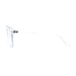 Rectangular Horn Rim Keyhole Plastic Blue Light Flitering Computer Glasses