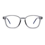 Rectangular Horn Rim Keyhole Plastic Blue Light Flitering Computer Glasses