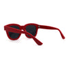SA106 Heart Rhinestone Jewel Trim Thick Horn Rim Sunglasses