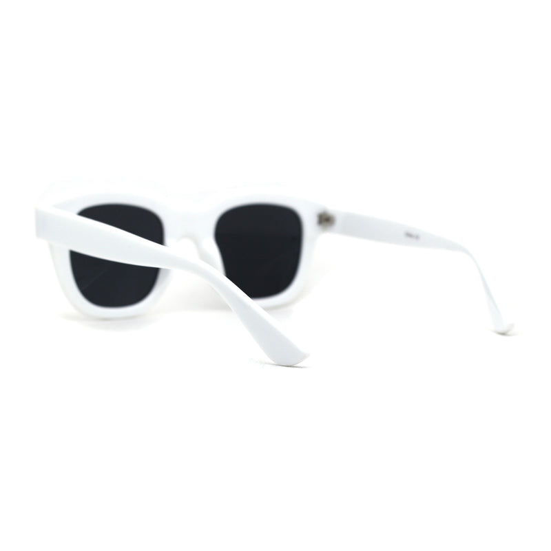 SA106 Heart Rhinestone Jewel Trim Thick Horn Rim Sunglasses