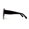 SA106 Womens Luxury Rimless Oversize Squared Shield Sunglasses