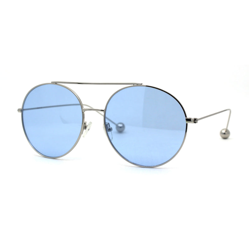 SA106 Round Double Bridge Metal Frame Airman Style Sunglasses