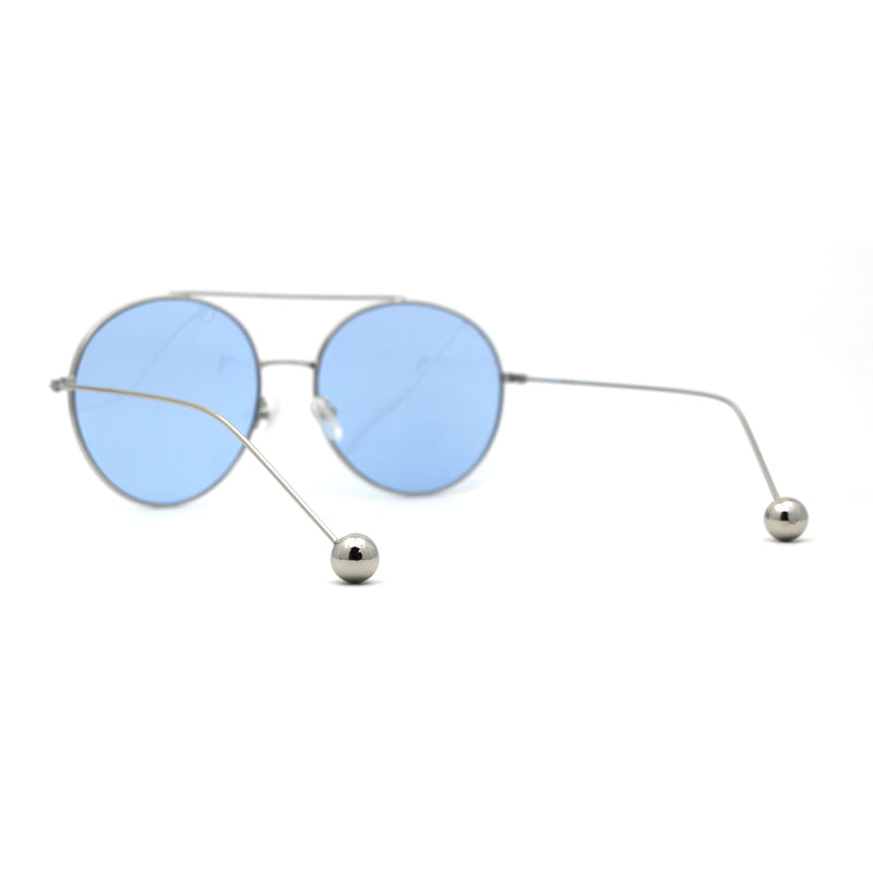 SA106 Round Double Bridge Metal Frame Airman Style Sunglasses