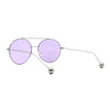 SA106 Round Double Bridge Metal Frame Airman Style Sunglasses