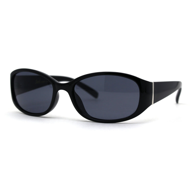 SA106 Womens Classy 90s Fashion Narrow Oval Plastic Sunglasses