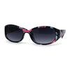 SA106 Womens Classy 90s Fashion Narrow Oval Plastic Sunglasses