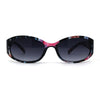 SA106 Womens Classy 90s Fashion Narrow Oval Plastic Sunglasses