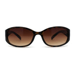 SA106 Womens Classy 90s Fashion Narrow Oval Plastic Sunglasses