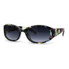 SA106 Womens Classy 90s Fashion Narrow Oval Plastic Sunglasses