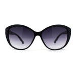 Womens Luxury Rhinestone Oversize Cat Eye Retro Plastic Sunglasses