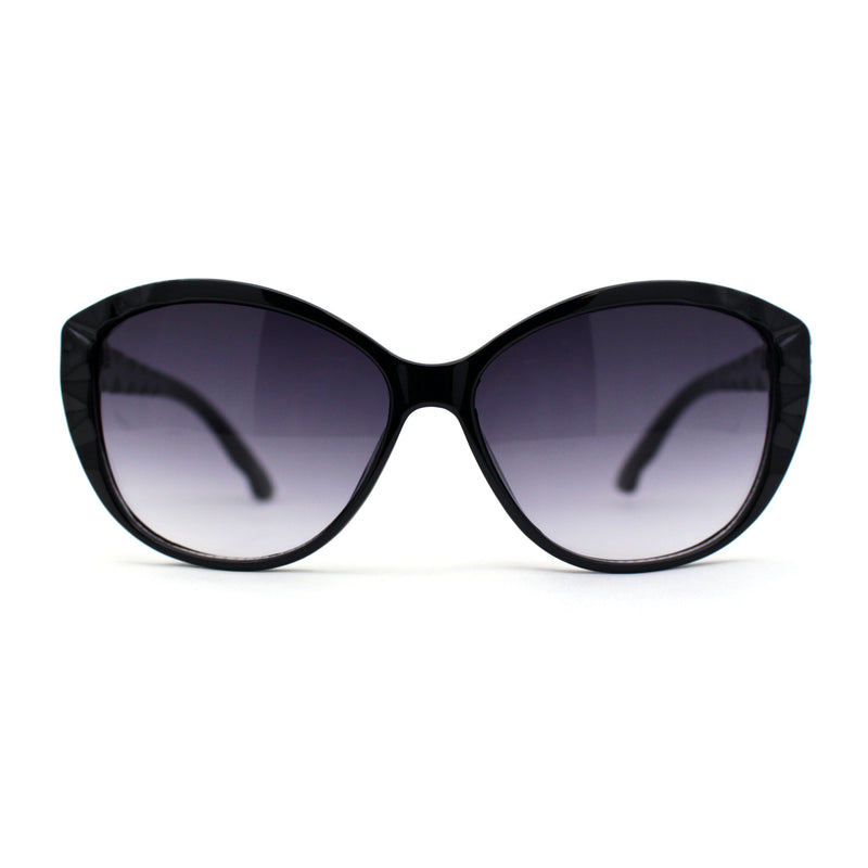 Womens Luxury Rhinestone Oversize Cat Eye Retro Plastic Sunglasses