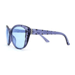 Womens Luxury Rhinestone Oversize Cat Eye Retro Plastic Sunglasses