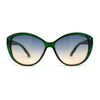 Womens Luxury Rhinestone Oversize Cat Eye Retro Plastic Sunglasses