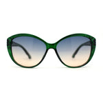 Womens Luxury Rhinestone Oversize Cat Eye Retro Plastic Sunglasses
