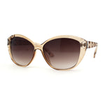 Womens Luxury Rhinestone Oversize Cat Eye Retro Plastic Sunglasses