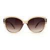 Womens Luxury Rhinestone Oversize Cat Eye Retro Plastic Sunglasses
