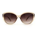 Womens Luxury Rhinestone Oversize Cat Eye Retro Plastic Sunglasses