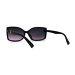 SA106 Diva Classic 90s Designer Rectangular Plastic Chic Sunglasses