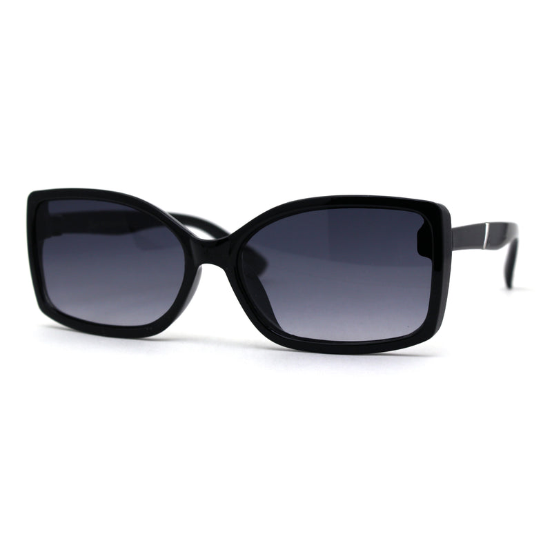 SA106 Diva Classic 90s Designer Rectangular Plastic Chic Sunglasses