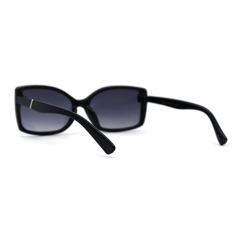 SA106 Diva Classic 90s Designer Rectangular Plastic Chic Sunglasses