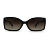 SA106 Diva Classic 90s Designer Rectangular Plastic Chic Sunglasses