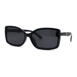 SA106 Diva Classic 90s Designer Rectangular Plastic Chic Sunglasses