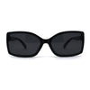 SA106 Diva Classic 90s Designer Rectangular Plastic Chic Sunglasses