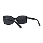 SA106 Diva Classic 90s Designer Rectangular Plastic Chic Sunglasses